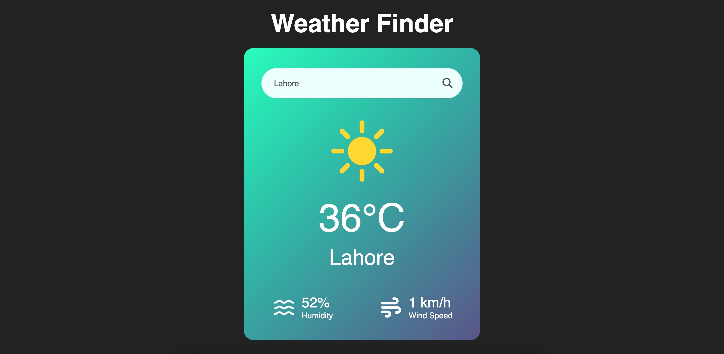 Weather Finder preview
