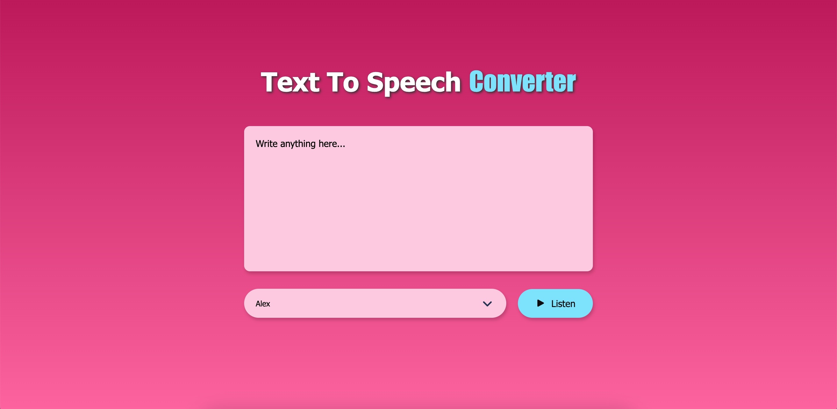 Text To Speech Converter preview