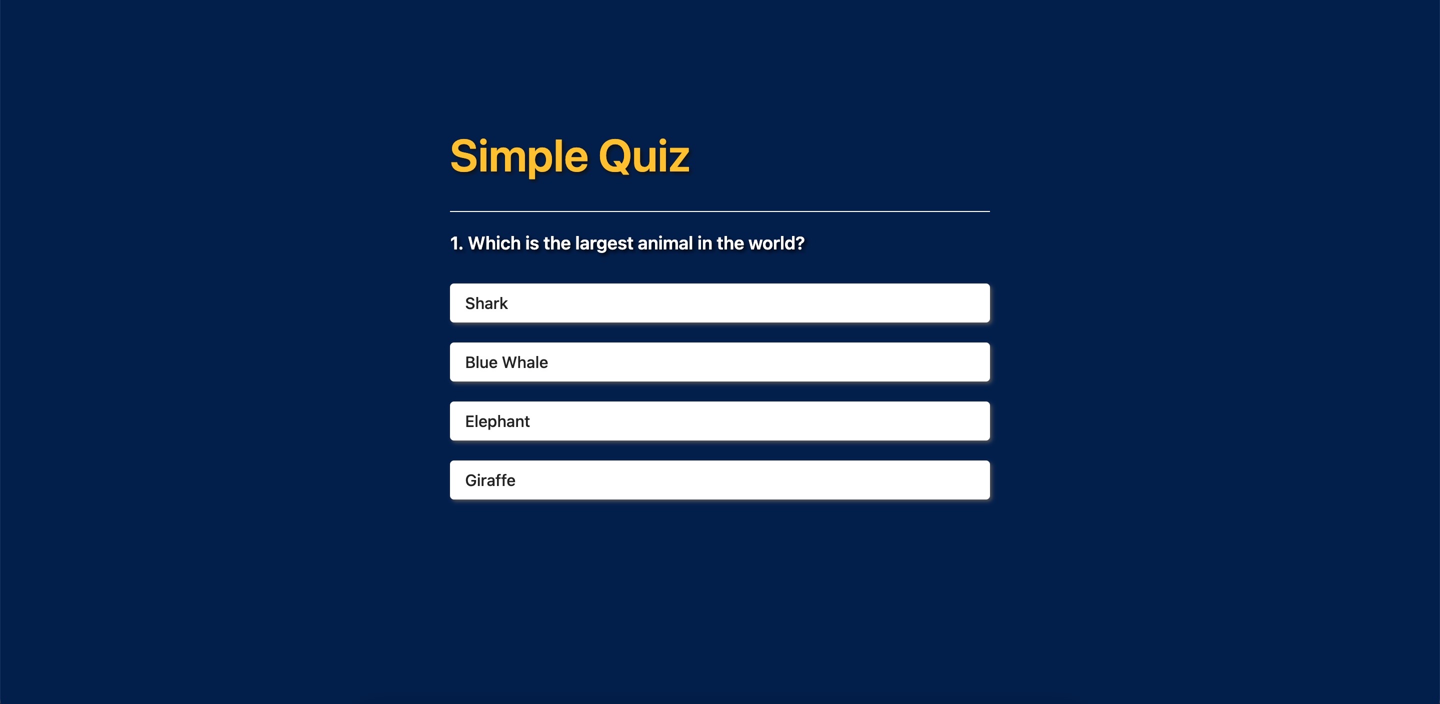 Quiz preview