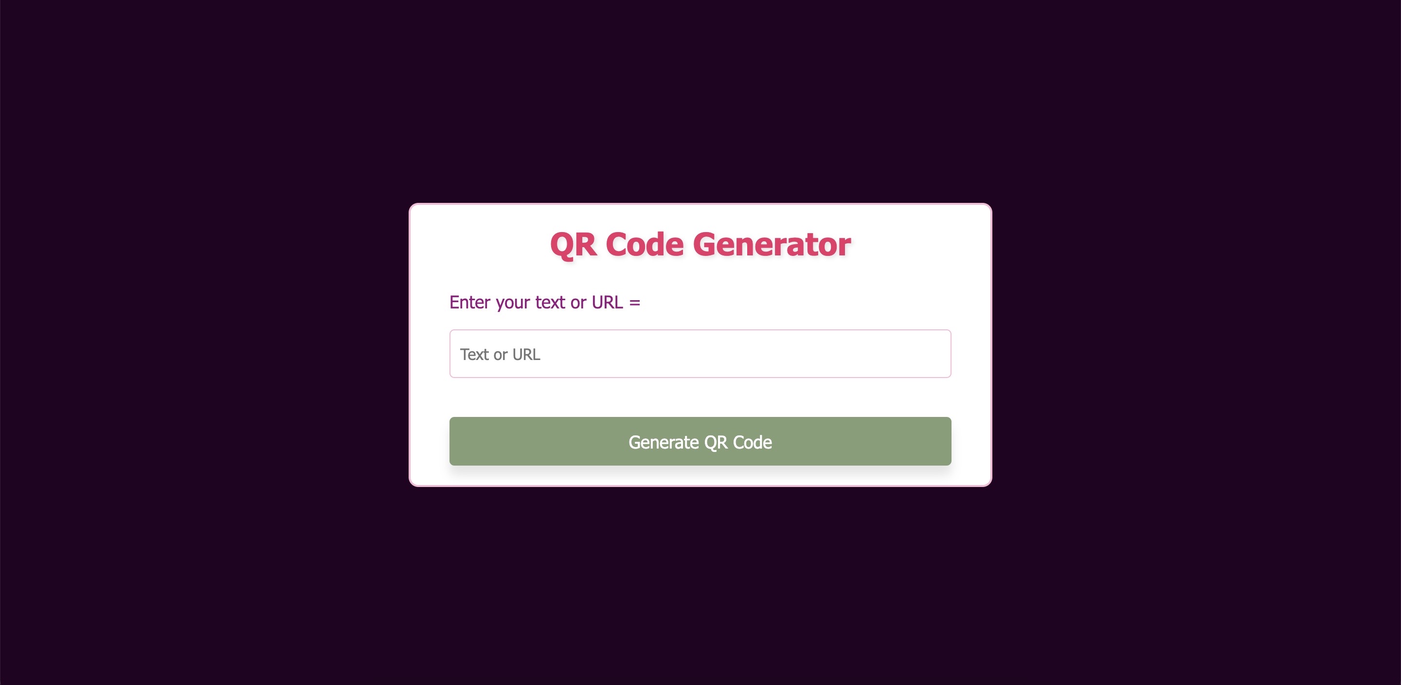 QR Code Generator preview